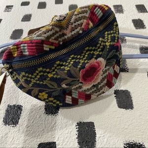 Johnny Was NWT Flower Embroidered Fanny Pack